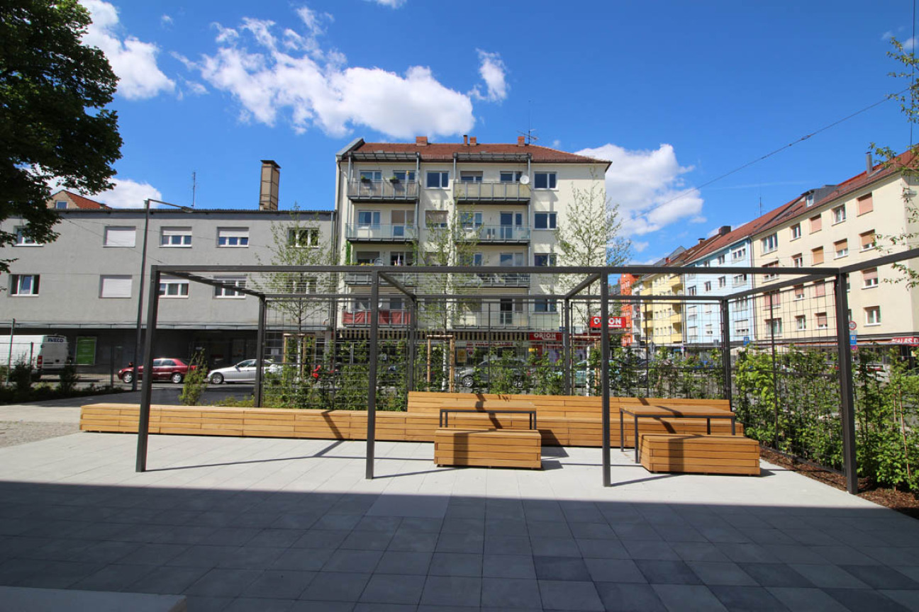 Pergola an der Christuskirche, Bild © Gerwin Gruber / Stadt Nürnberg