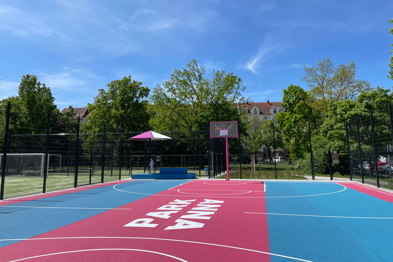 Eröffnung der neuen Freizeitsportflächen im Annapark