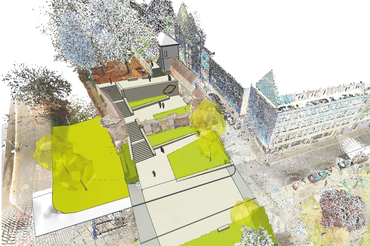 Pocket Park Marientorzwinger Ansicht 2, Bild © Landschaftsarchitekt Hackl & Hofmann