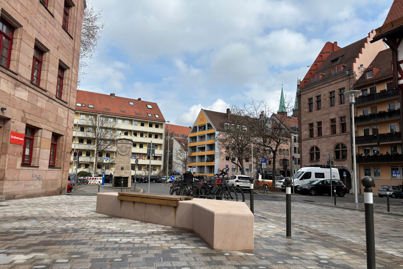 Vielfältige Sitzmöglichkeiten am Nägeleinsplatz