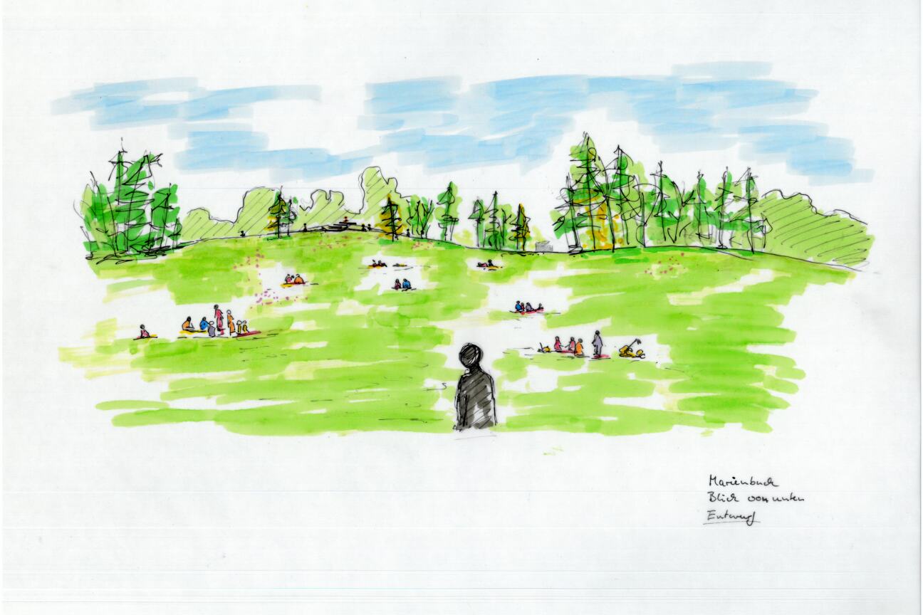 Bild © SÖR Die Sichtbeziehungen um den Marienbuck sollen verbessert werden., Bild © SÖR