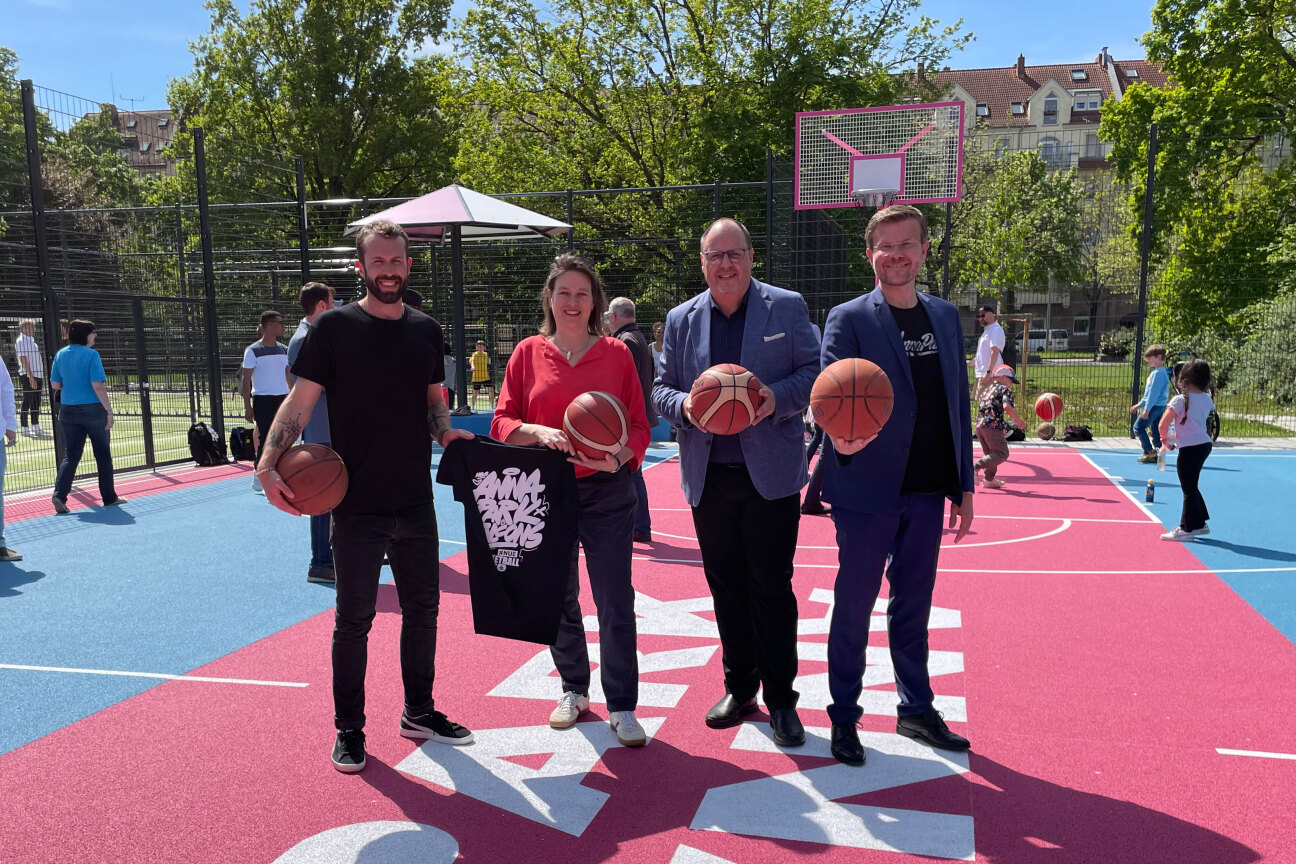 Eröffnung der neuen Freizeitsportflächen im Annapark