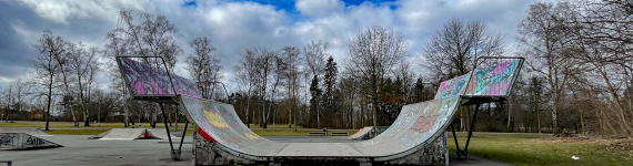 Alte Skateranlage im Volkspark Dutzendteich
