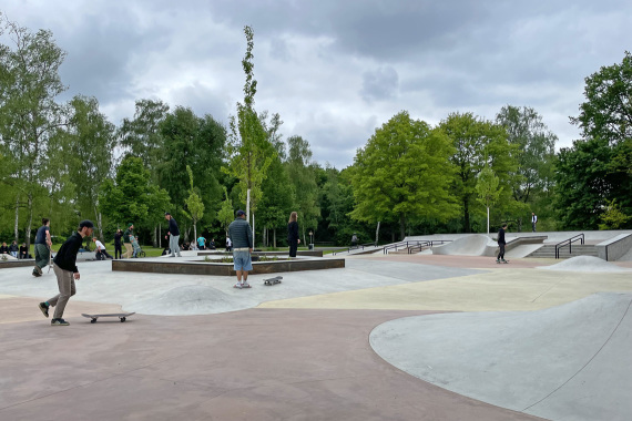 Skatepark Münchener Straße Eröffnung: Skater holt Schwung