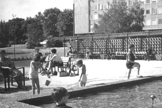 Ein historisches Bild des Cramer-Klett-Parks