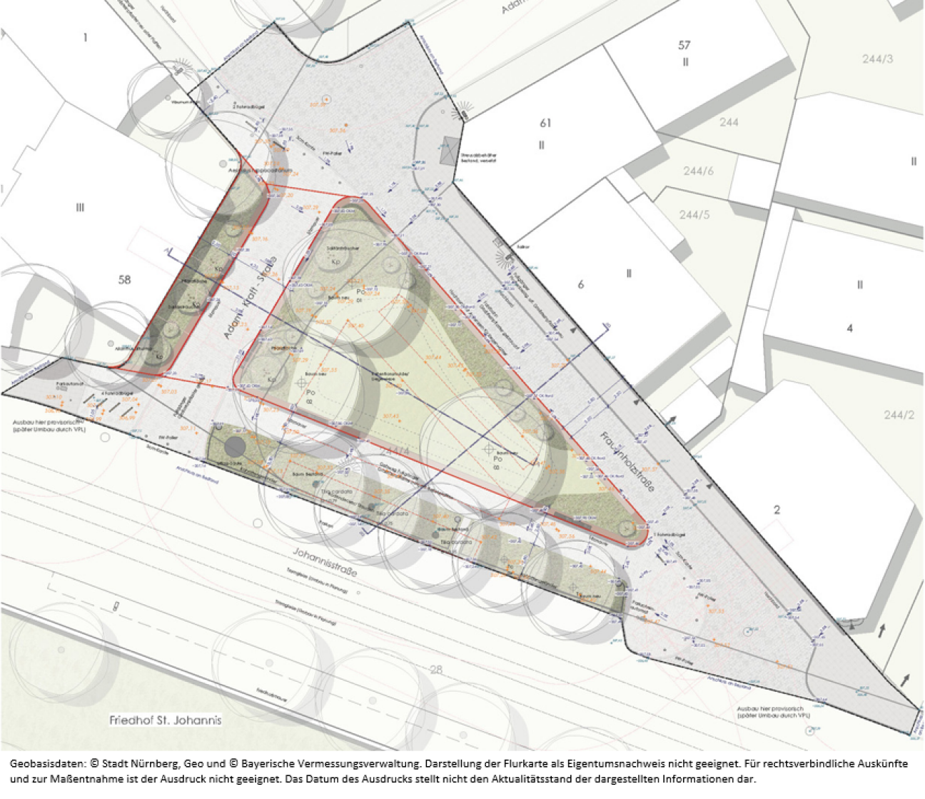 Frauenholz Pocketpark Lageplan, Bild © Daniela Strasinsk /StrasinskyLand / Stadt Nürnberg