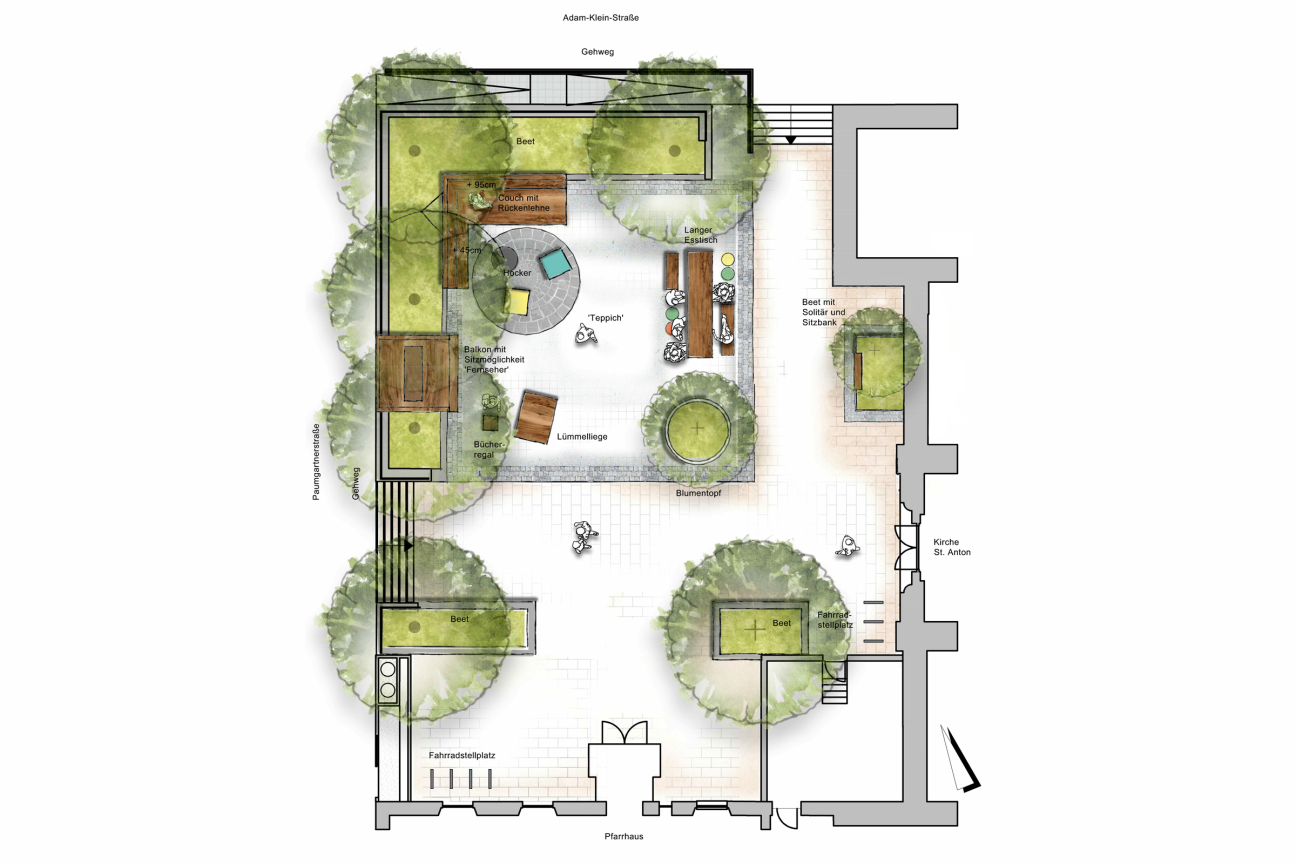 Pocket Park St. Anton Planvariante 1