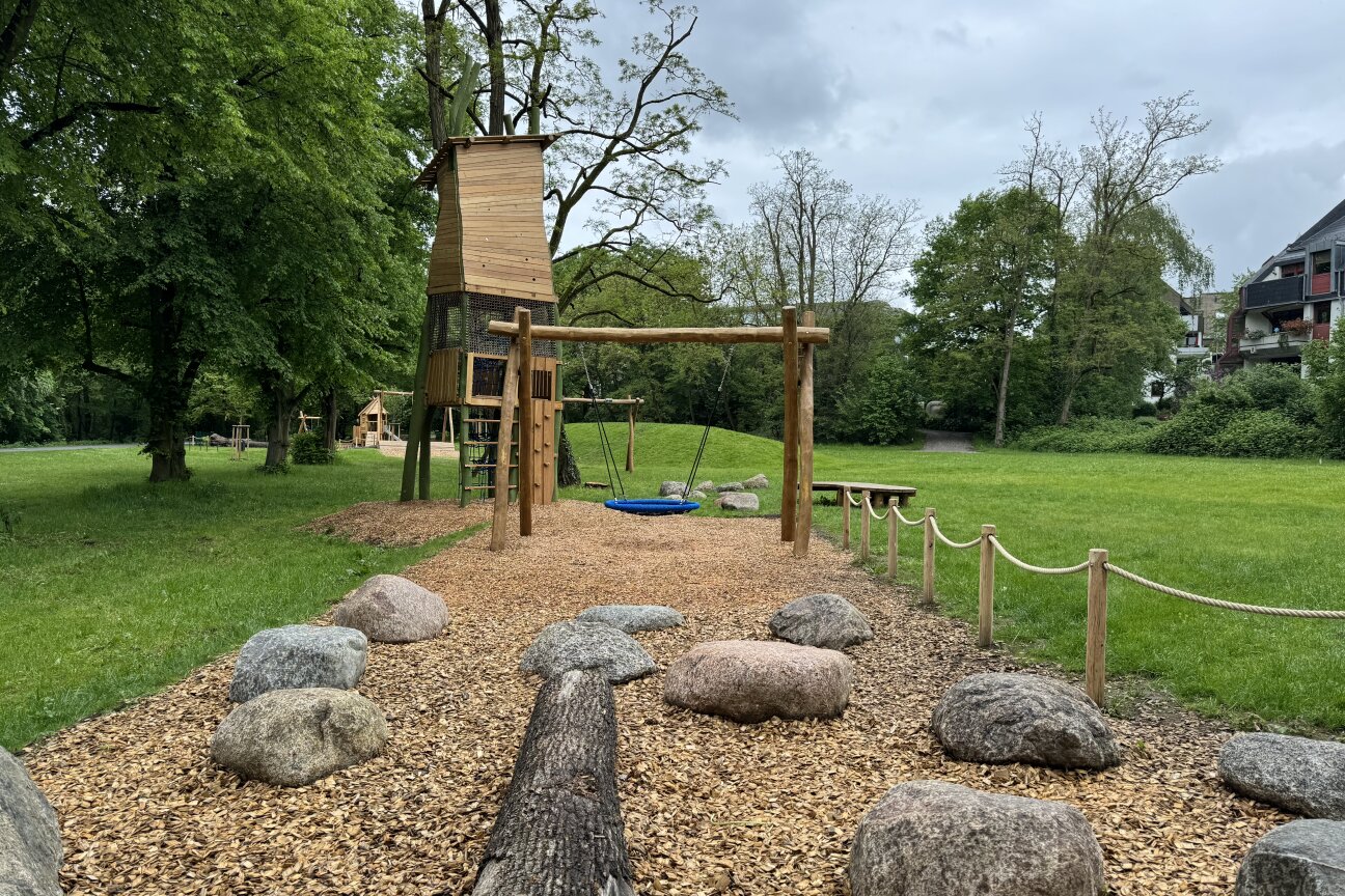 Spielplatz Flußstraße Nestschaukel