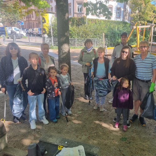 Kehrd währd Aktion am Fernitzerplatz