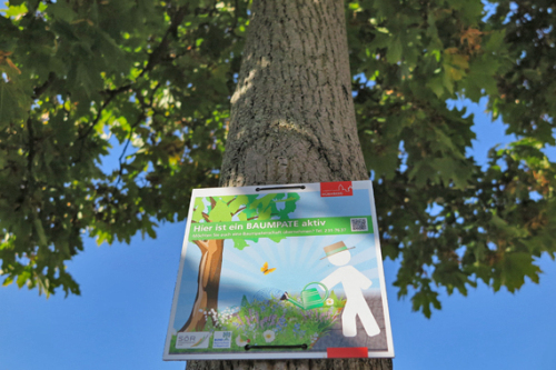 Hier ist ein Baumpate aktiv! © SÖR / Stadt Nürnberg