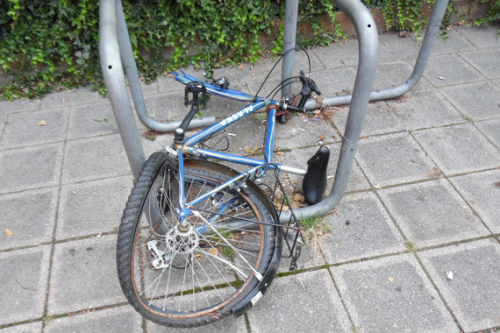 Diese Fahrradleiche ist nicht mehr verkehrstauglich oder nutzbar. © SÖR / Stadt Nürnberg