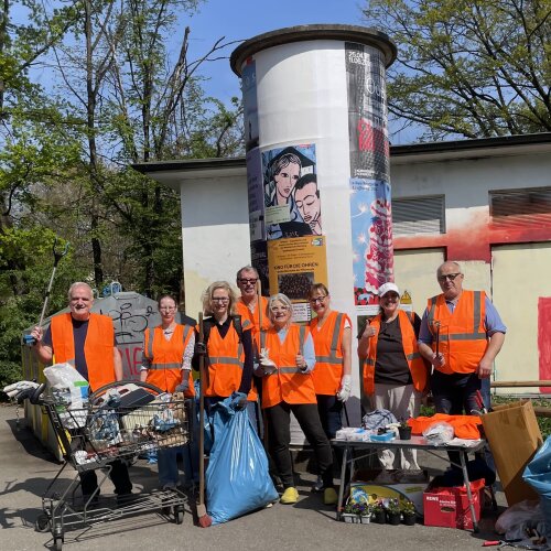 Kehrd waerd Aktion Sauberes Steinbühl 2026 Gruppenbild