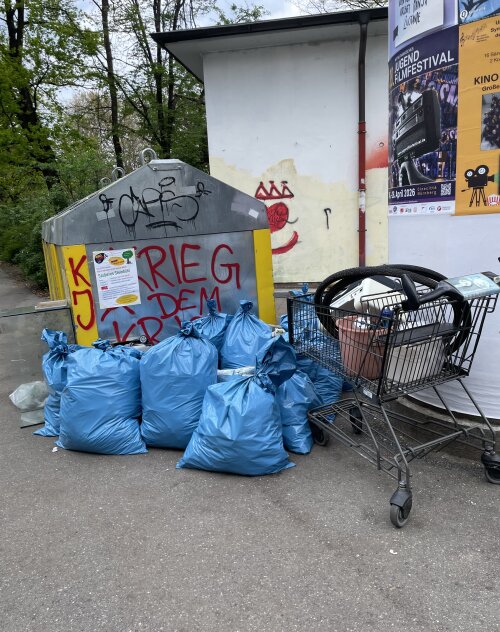 Kehrd waerd Aktion Sauberes Steinbühl 2026 Müllhaufen