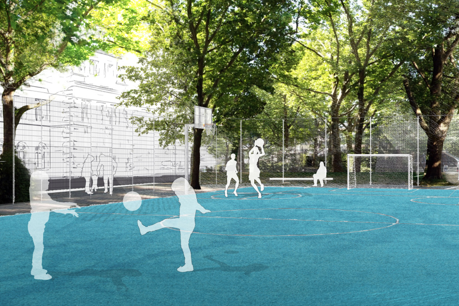 Spielfeld, Bild © riede landschaftsarchitektur / SÖR / Stadt Nürnberg