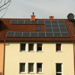 PV-Anlage auf Reihenmittelhaus