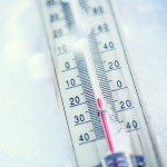 Thermometer zeigt minus 20 Grad