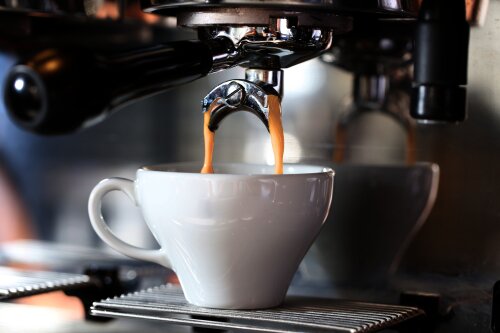 Kaffee Tasse Siebträger