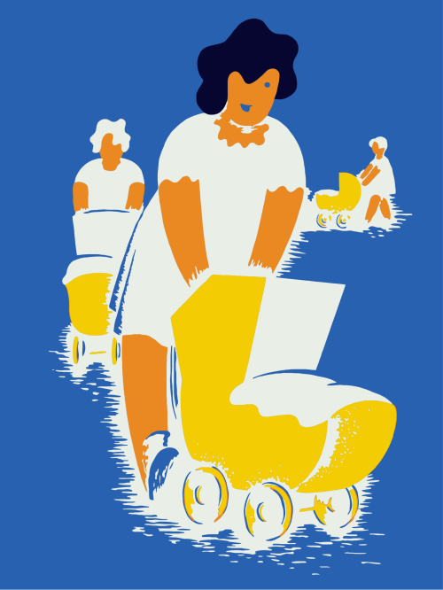 Baby Mütter Kutschen