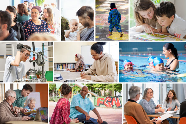 Collage zu Themen des Sozialreferats