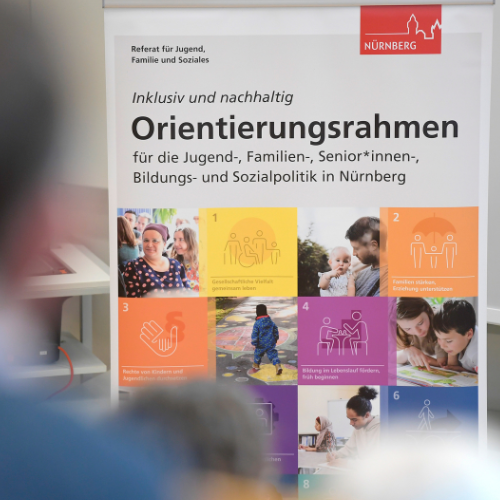 Foto des Covers des Orientierungsrahmens des Referats für Jugend, Familie und Soziales. © Anestis Aslanidis / Stadt Nürnberg