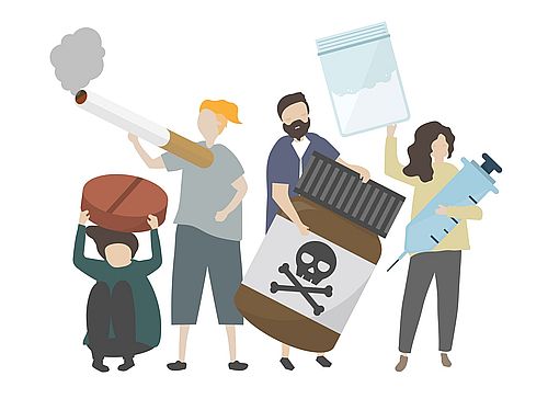 Sucht © Bild: Rawpixel.com