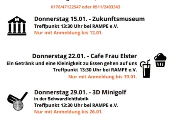 Angebote der Rampe im Januar