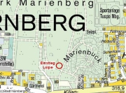 Stadtplan - Einstieg Loipe Marienberg
