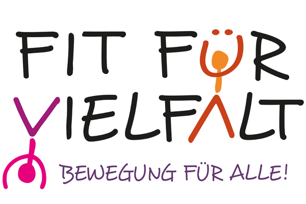 Logo "Fit für Vielfalt - Bewegung für alle!"