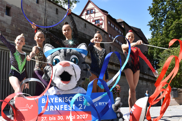 Faszination Turnfest – Nürnberg bewegen, Vielfalt erleben. Das bayerische Turnfest 2027 in Nürnberg.