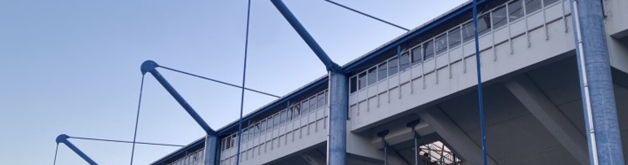 Das Dachtragwerk des Max-Morlock-Stadions