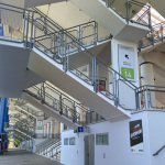 Treppenaufgang im Max-Morlock-Stadion