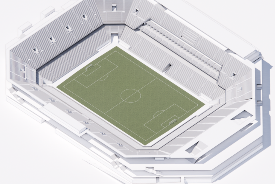 Darastellung der Vorplanung des Stadions