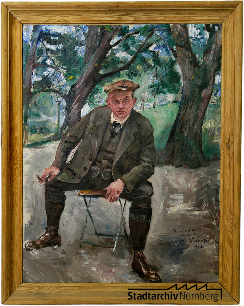 1912. Öl auf Leinwand. 80,2 x 61,3 cm. Museen der Stadt Nürnberg, Kunstsammlungen, Inventarnummer Gm 1692