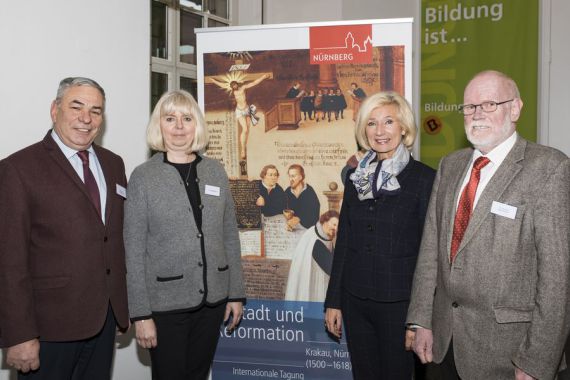 Prof. Dr. Zdzisław Noga, Dr. Olga Fejtová, Prof. Dr. Julia Lehner und Dr. Michael Diefenbacher