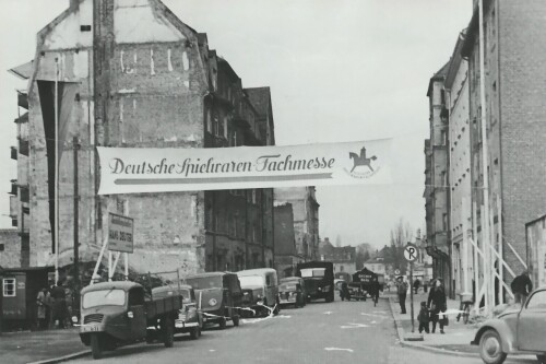 Werbung für die Spielwaren-Fachmesse, 1950