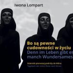 Fototextbuch von Iwona Lompart. Auf dem Buchcover ist eine Fotografie eines Denkmals mit drei Figuren aus Vilnius zu sehen.
