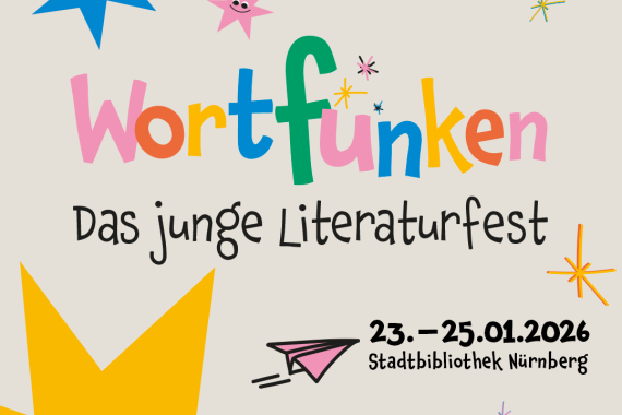 Key Visual für das Kinder- und Jugendliteraturfest wortfunken.