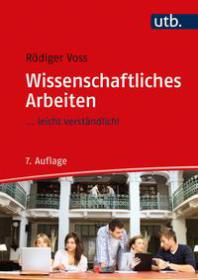 Buchcover: Voss, Rödiger - Wissenschaftliches Arbeiten