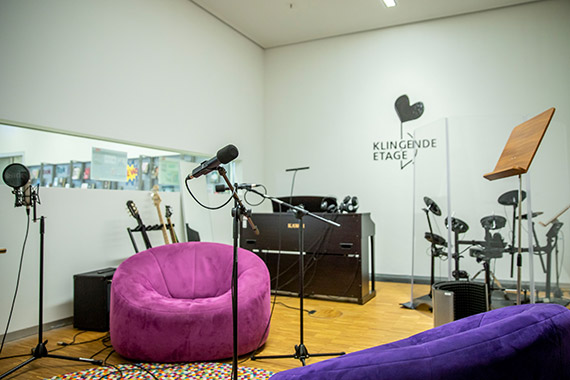 Klangstudio in der Stadtbibliothek Zentrum