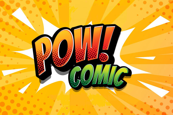 Pow Comic Schriftzug