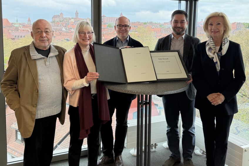 Pressetermin Feyne Liberey Stiftung, Bild © Stadt Nürnberg