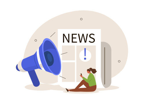 © AdobeStock Healthy nutrition illustration set. Characters reading financial, economical and world news in newspaper. People analyzing fake information in social media. Vector illustration. © AdobeStock