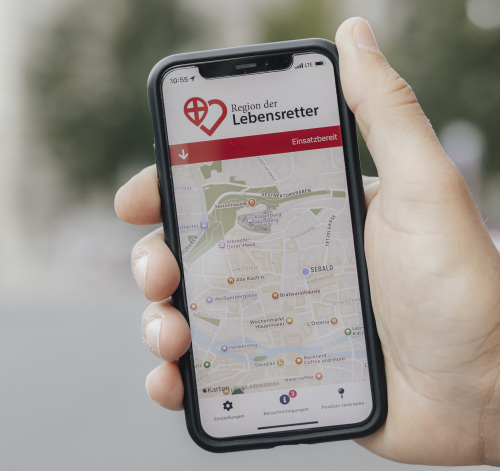 Nürnberger Herzhilfe e.V.Pressetermin zur Einrichtung der ErsthelferAPP in Nürnberg am 04.09.2025Foto: Giulia Iannicelli