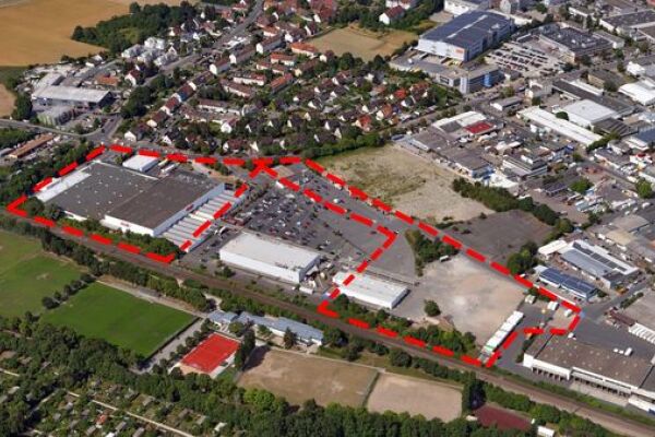 Luftbild des Geltungsbereiches des Flächennutzungsplans