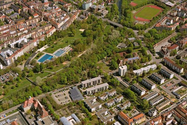 Schrägluftbild Reutersbrunnenstraße