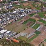 Luftbild über den Geltungsbereich des Bebauungsplans Schmalau Ost