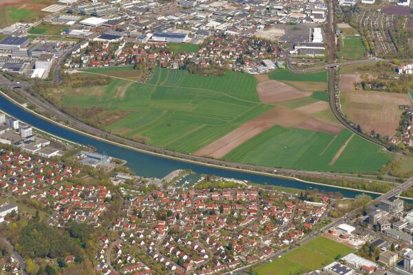 Luftbild Baugebietsentwicklung Tiefes Feld