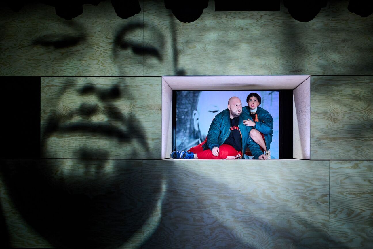 Szene aus dem Theaterstück "DRUCK"