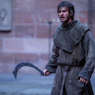 Dreh von „The Uprising“ im Kreuzigungshof, mit Hollywood-Star Andrew Garfield. 