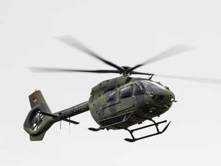 Foto: Ein Kampf·hub·schrauber von der Bundes·wehr., Bild © Rolf Klatt / Bundeswehr